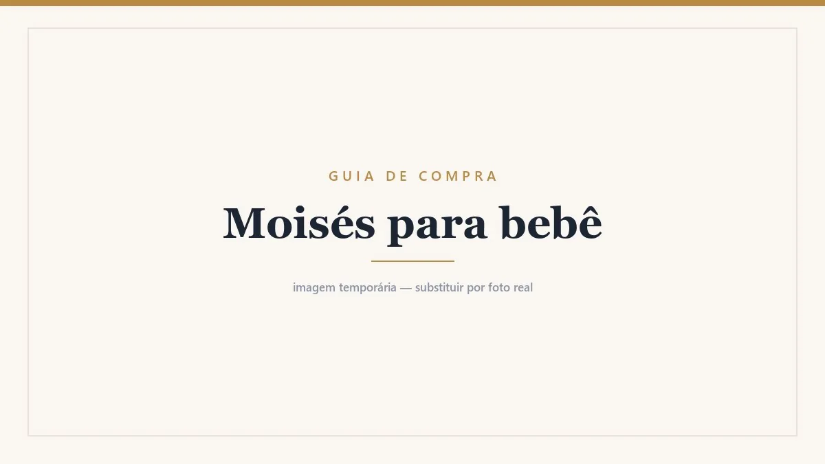 Moisés de bebê com enxoval