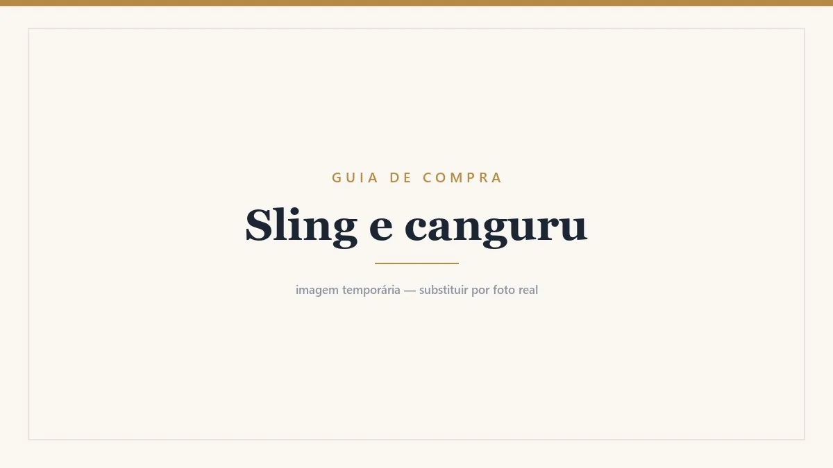 Mãe carregando o bebê em sling