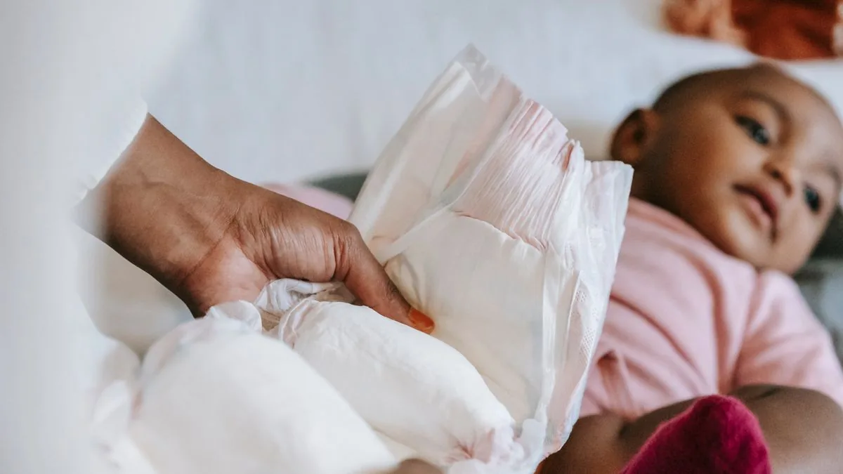 Trocador de bebê montado no quarto