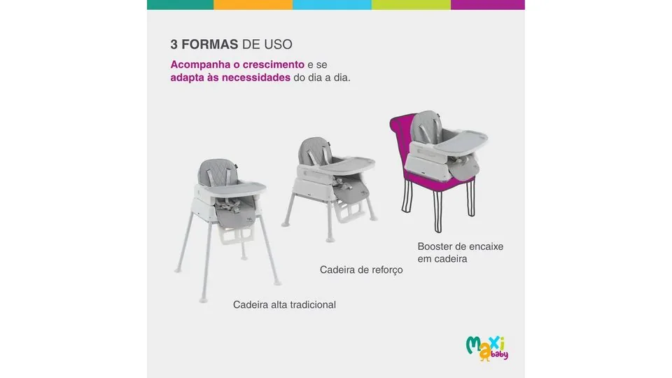 Cadeira alta com bandeja removível — foto 4
