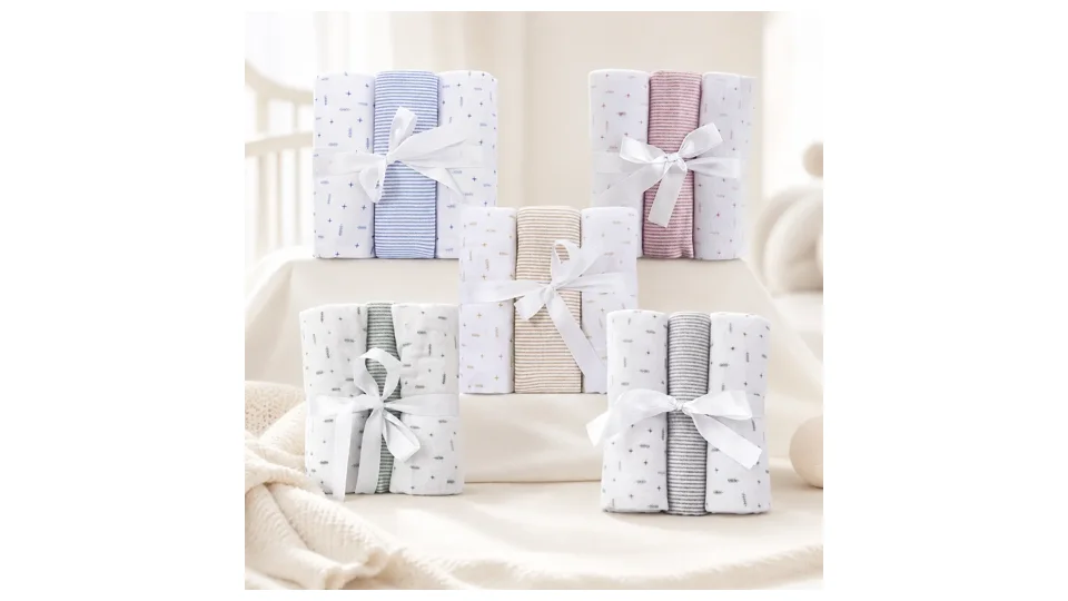 Kit de 3 cueiros flanelados grandes Baby Joy