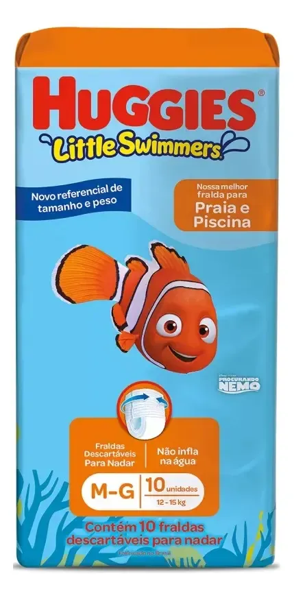 Pacote de fralda de piscina descartável Huggies Little Swimmers