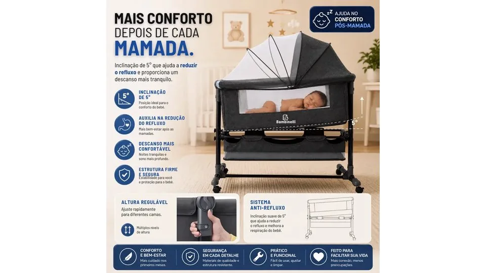 Moisés portátil / dobrável — foto 3