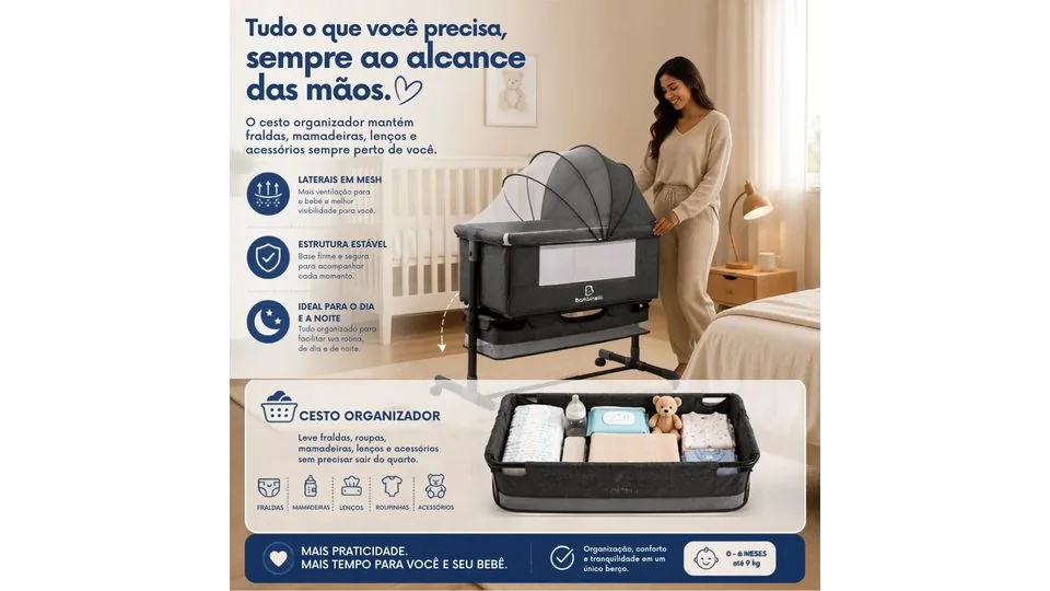 Moisés portátil / dobrável — foto 4