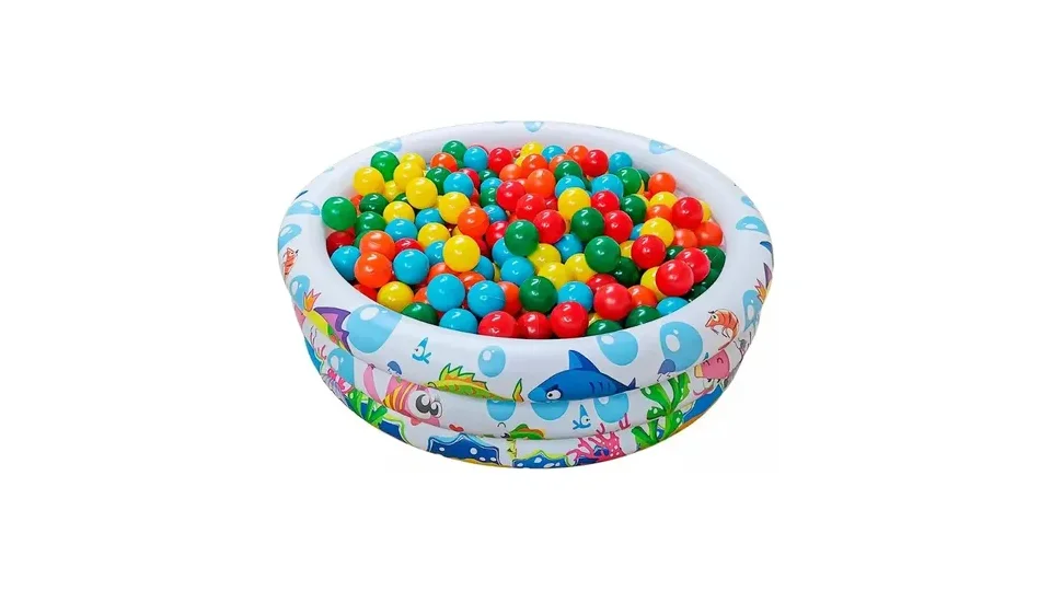 Piscina inflável 100 litros com 50 bolinhas, Wellmix