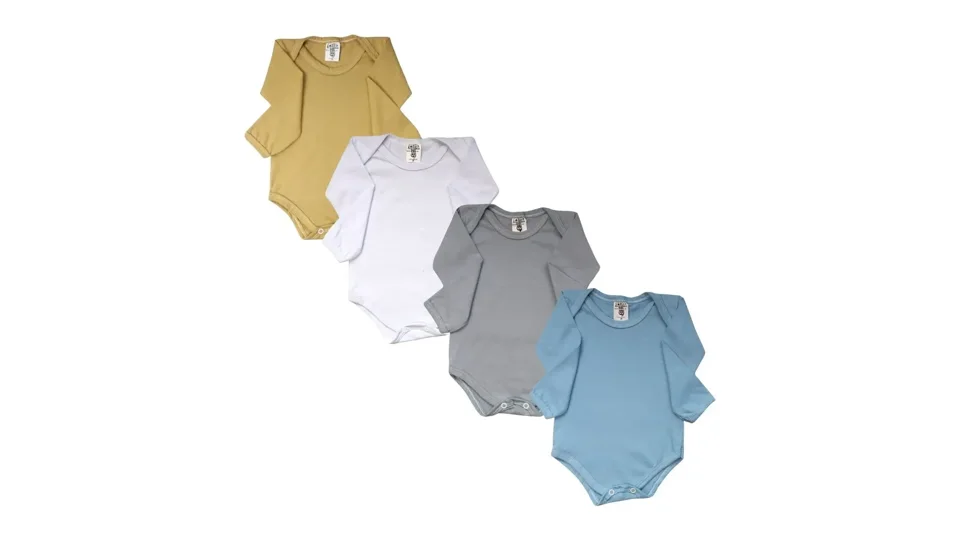 Kit de 30 peças de roupa de recém-nascido com bodies, mijões, toucas, meias e luvas (foto 2)