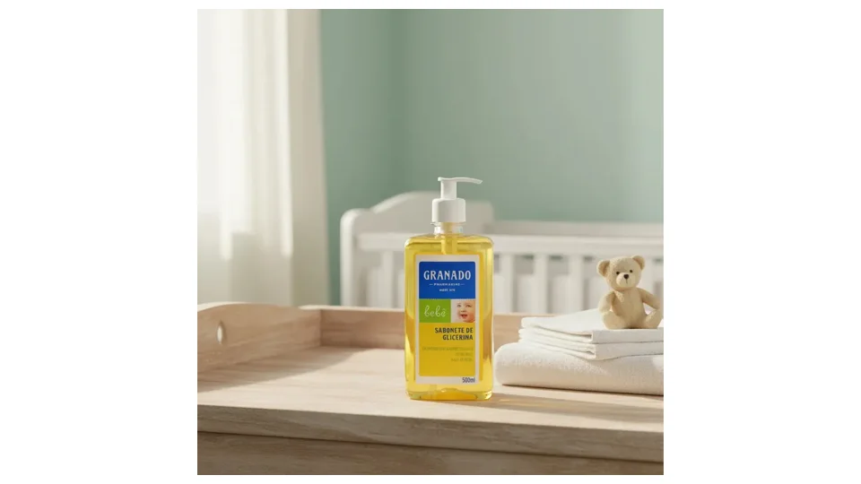 Sabonete líquido Granado Bebê de glicerina, frasco amarelo de 500 ml (foto 3)