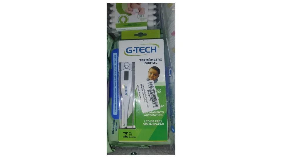 Termômetro clínico digital Gtech branco para axila, com visor de fácil leitura (foto 3)