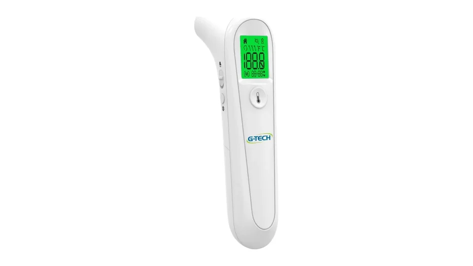 Termômetro infravermelho de testa Easy Sensor G-Tech branco, com visor retroiluminado (foto 2)